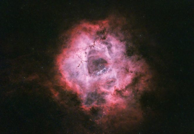 Rosette Nebula in HOO